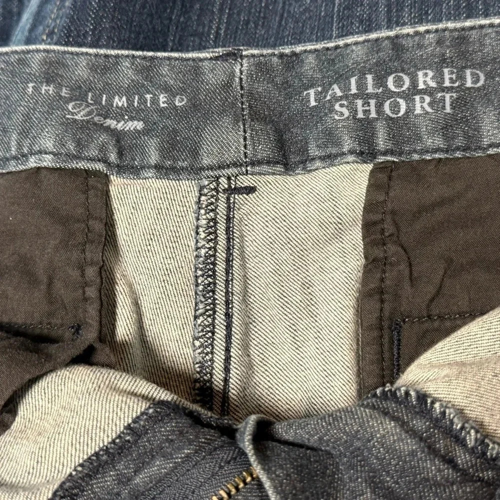 THE LIMITED Blue Denim Tailored Short Size. 6 R - Picture 4 of 6